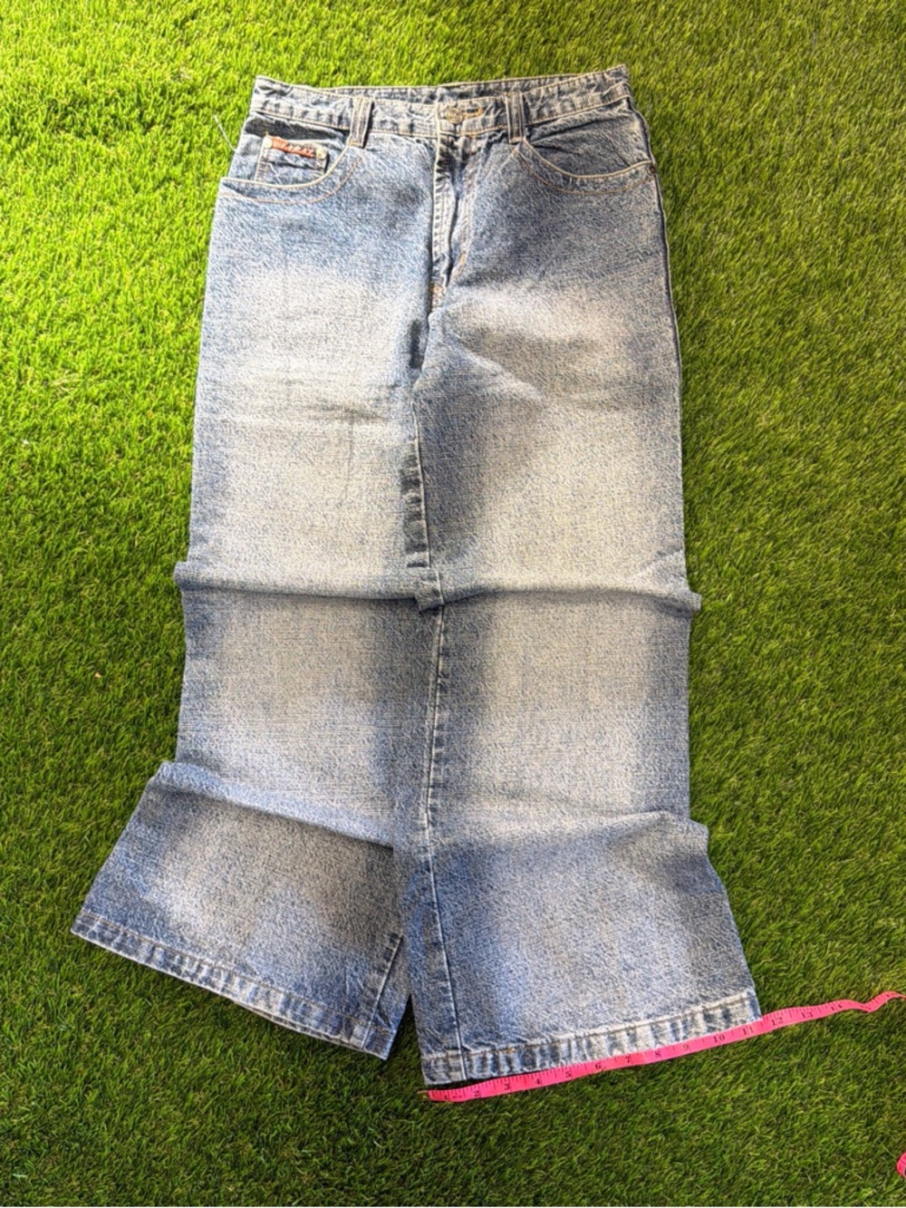 Vintage JIA DI SHI Y2K Baggy Wide Leg Acid Wash Denim
Jeans Size 29